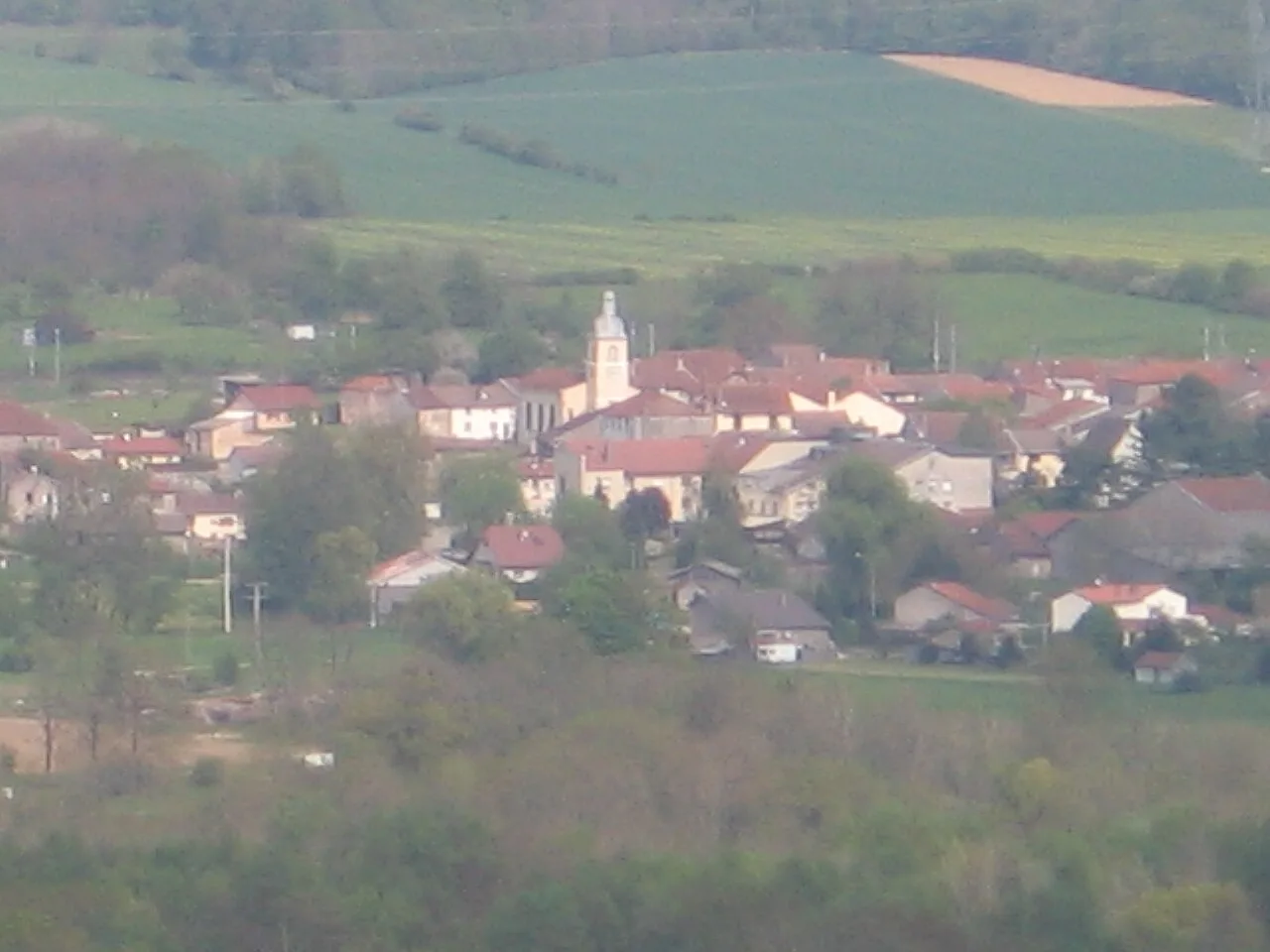 Essegney, view from Monument de Lorraine, may 2006
